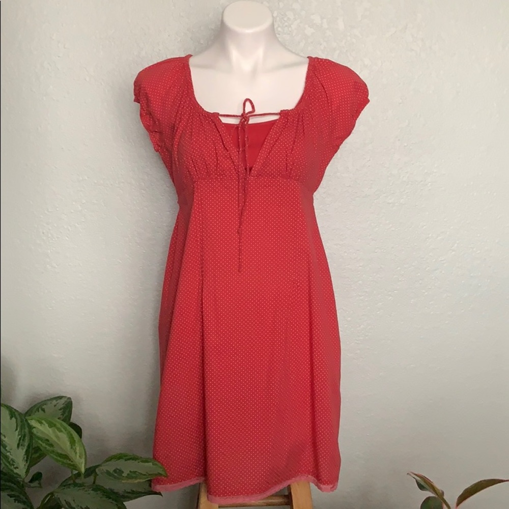 Red Polka Dot Dress Women’s M
